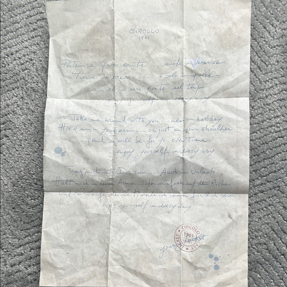 Circolo 1901 Double Breasted Plaid Blazer Blue Gray Made in Italy - Picture 10 of 14